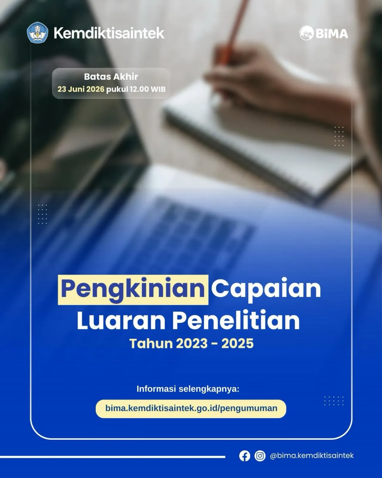 Dosen Penerima Hibah BOPTN 2023–2025 Diminta Segera Perbarui Luaran Penelitian di BIMA